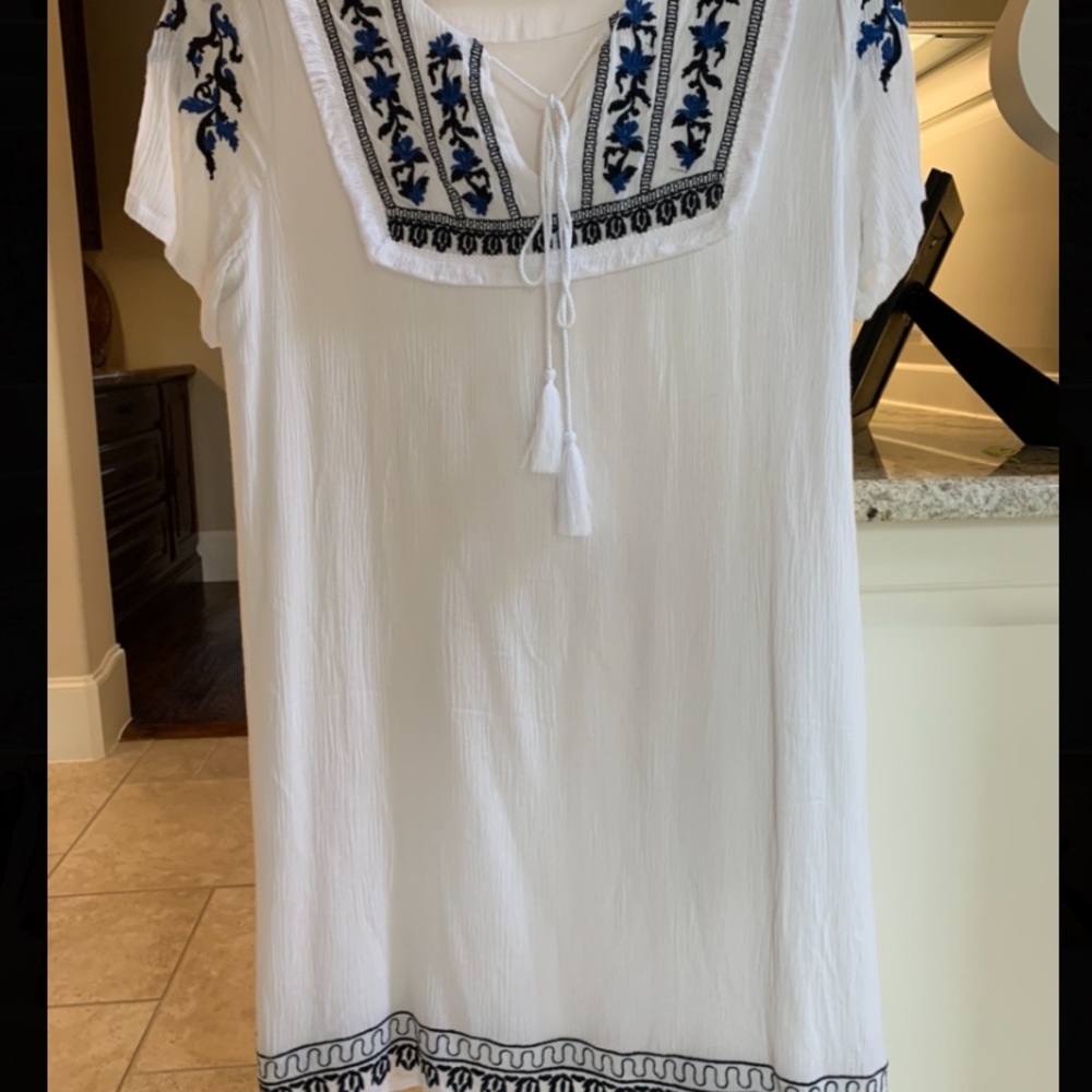 Paper Crane Embroidered Dress